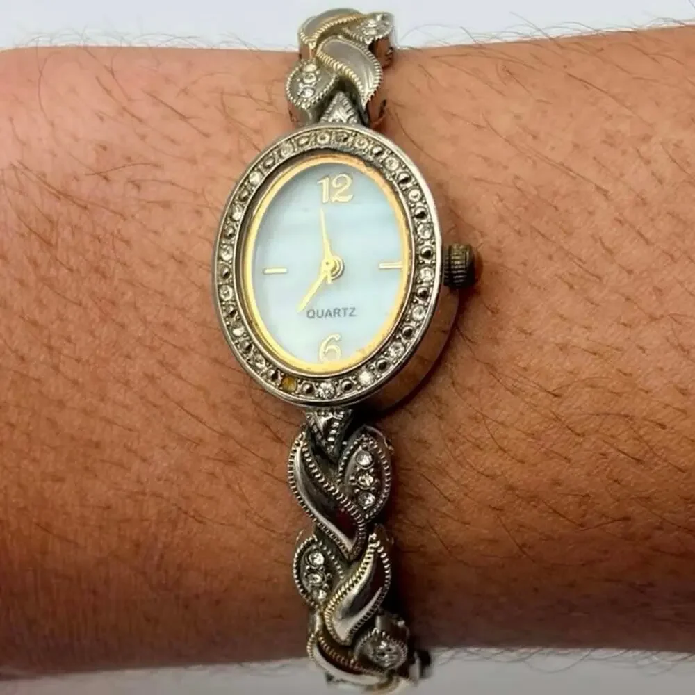 Silver & Gold Twist Watch